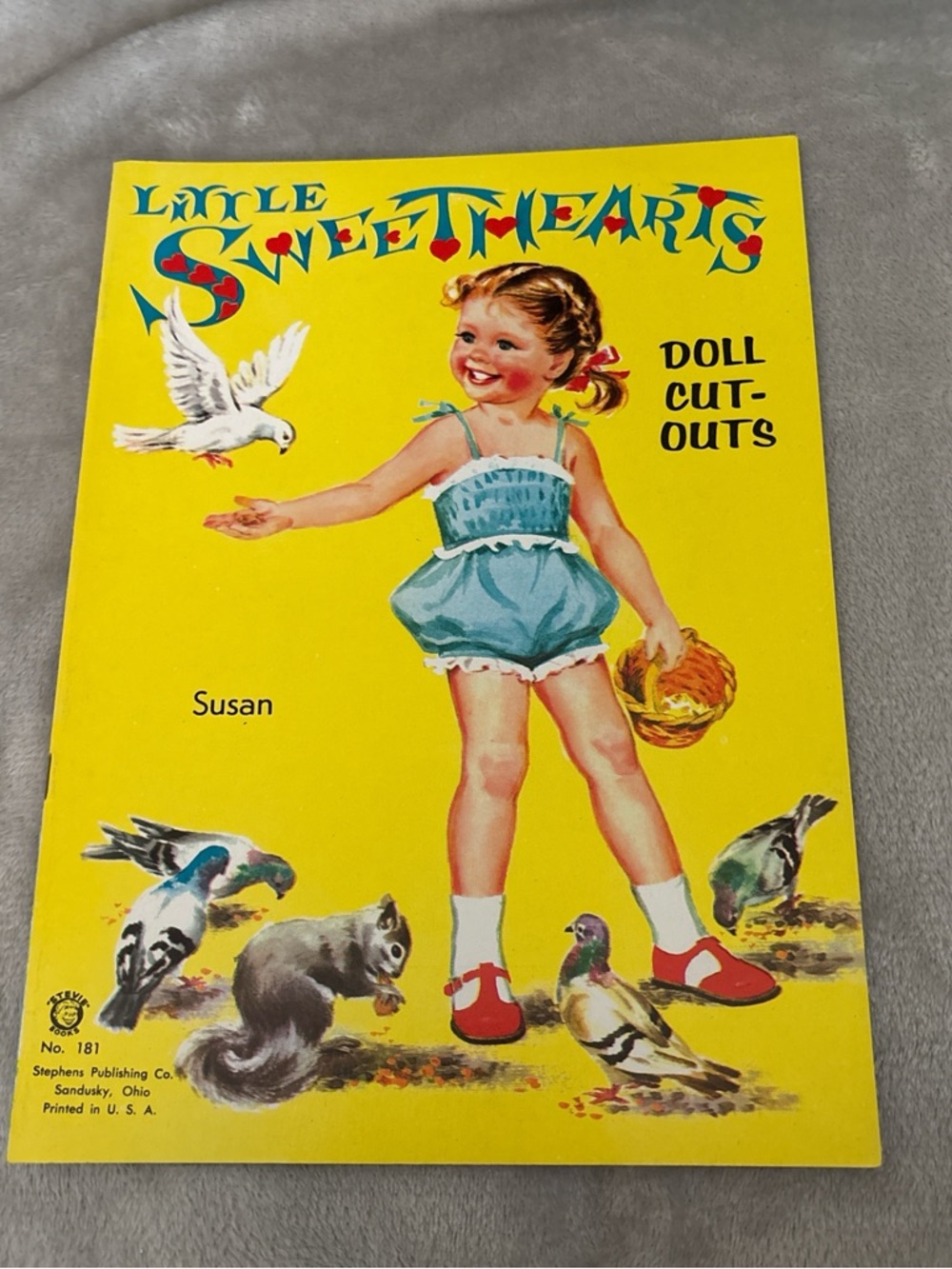 Little Sweethearts Doll Cut-Outs Susan - Yellow Cover